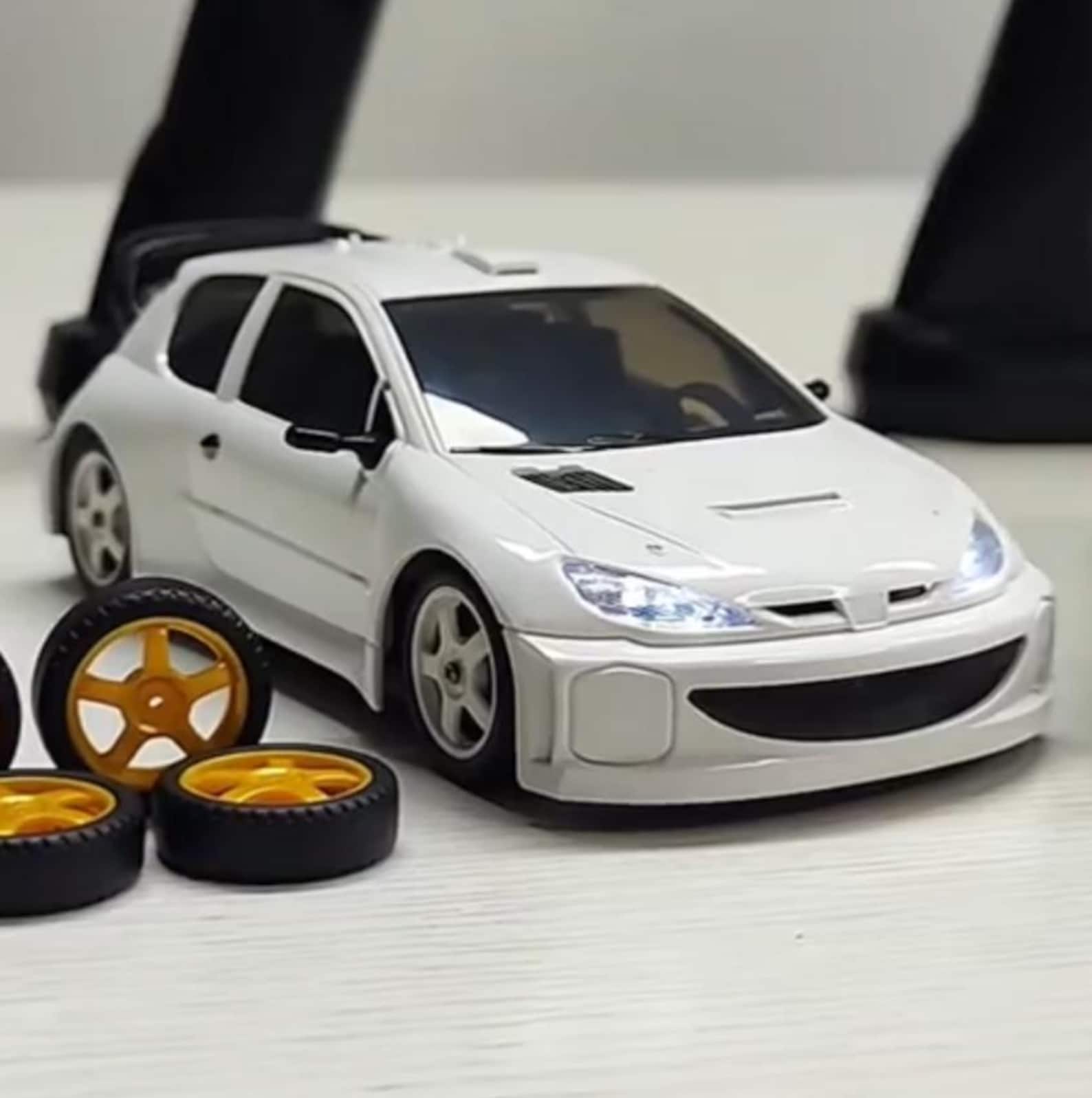 Peugeot 206 Wrc Rally Rc Drift Car Full Size Remote Control Racing Car ...