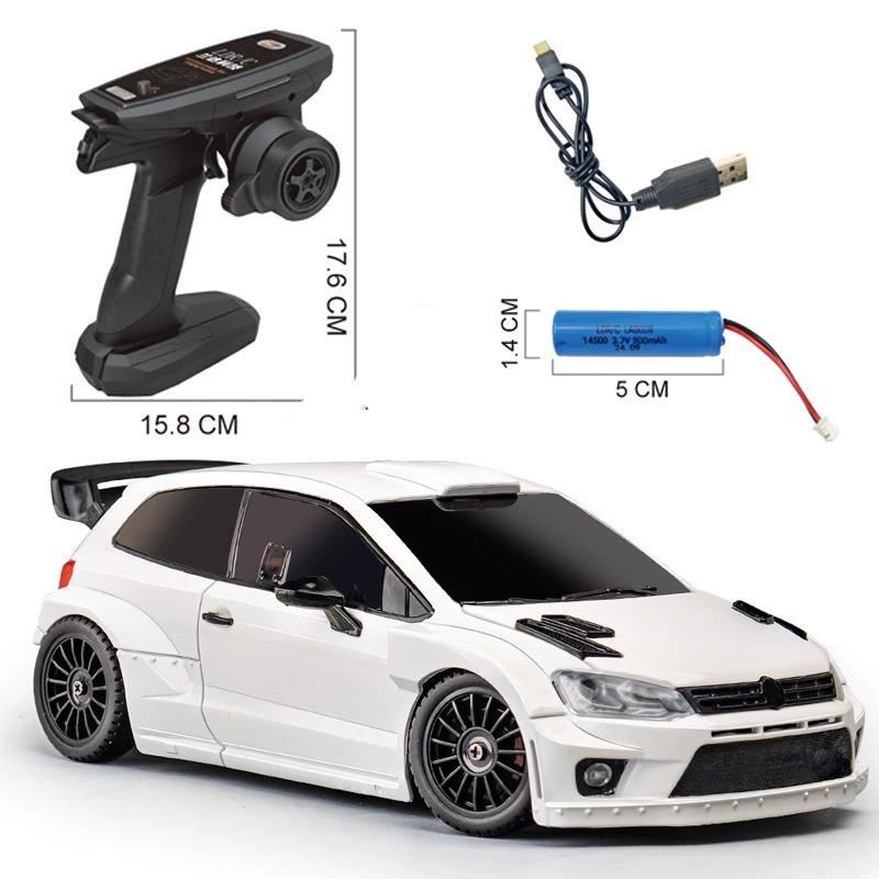 Volkswagen Polo ラジコンカー ボディのみLED付き Volkswagen Polo Wrc Rally Car RC Drift Car Full Size Remote
