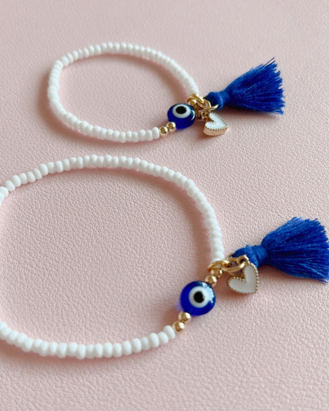 Dainty Evil Eye Bracelet Beaded Evil Eye Bracelet Evil Eye Jewelry Mal