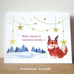 Carte de voeux Chien Corgi, Papeterie Noël, Carte postale, Carte Noël, Citation inspirante