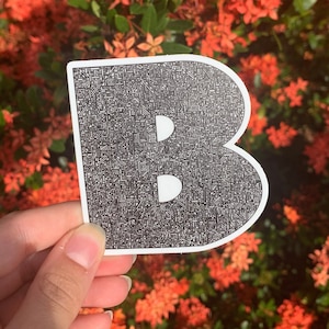 Letter B Sticker