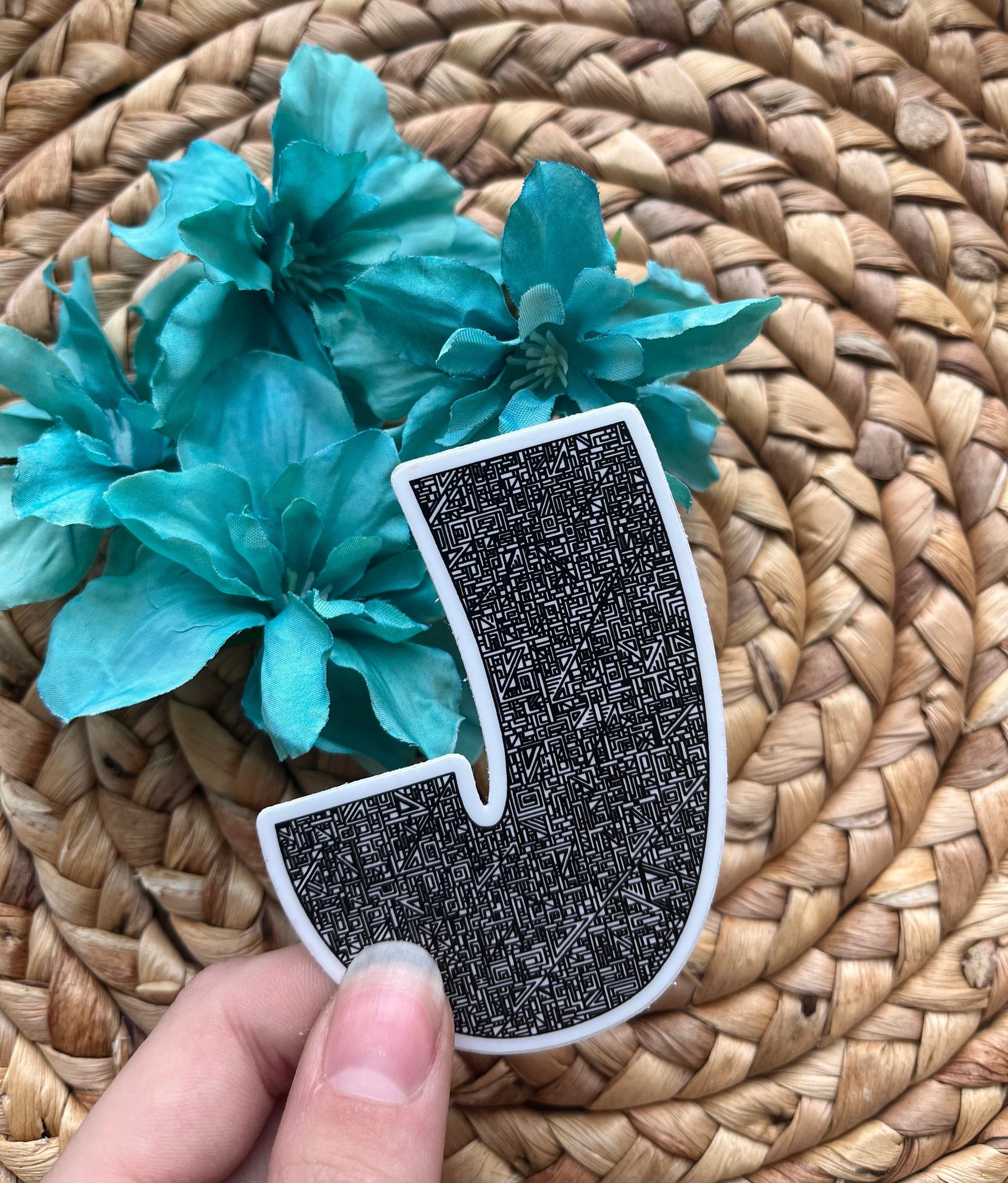 Letter J Sticker - Etsy
