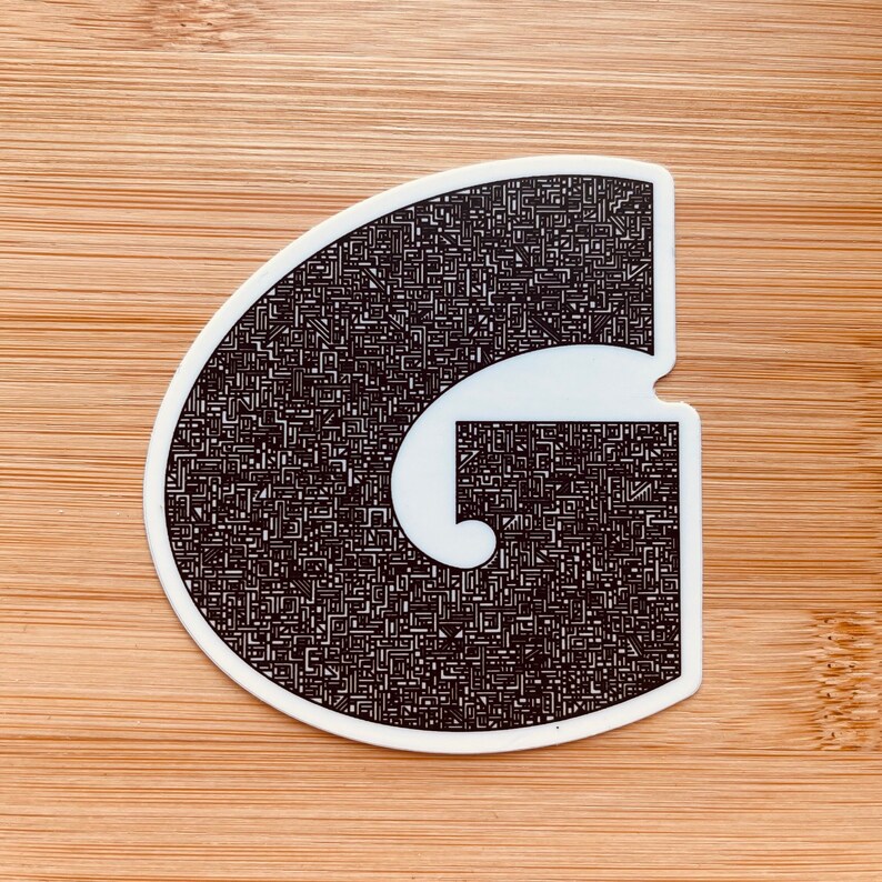 Letter G Sticker - Etsy