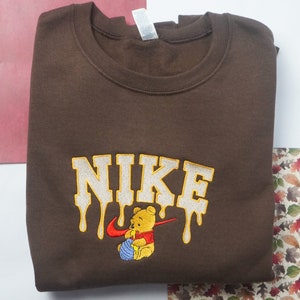 Nike Winnie the Pooh Embroidered Crewneck - Etsy