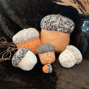 Fabric Acorn Decoration Pattern -PDF / Printed pattern also available in shop