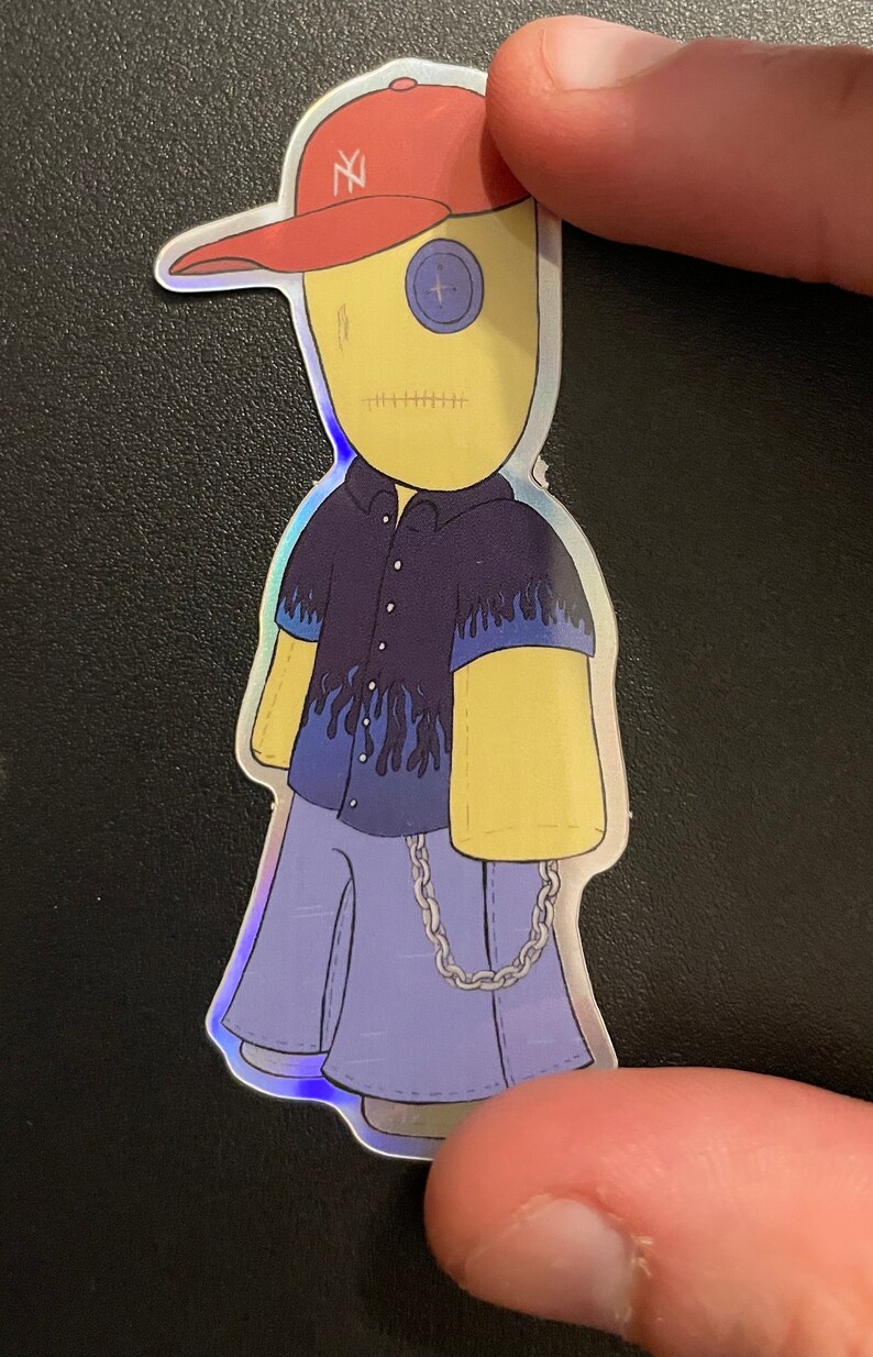 Nu Metal Holographic Sticker - Etsy