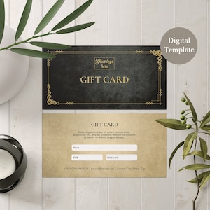 Buono regalo personalizzato, modello digitale, buono regalo personalizzato, buono regalo con il tuo testo, buono regalo, il tuo logo, teatro, concerto, vettoriale