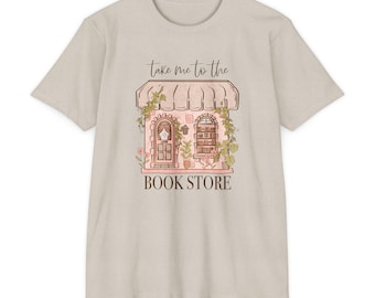 Portami in libreria // Maglietta per amanti dei libri, maglietta carina per libreria, regalo per lettori, maglietta grafica carina per amanti dei libri, abbigliamento per biblioteca