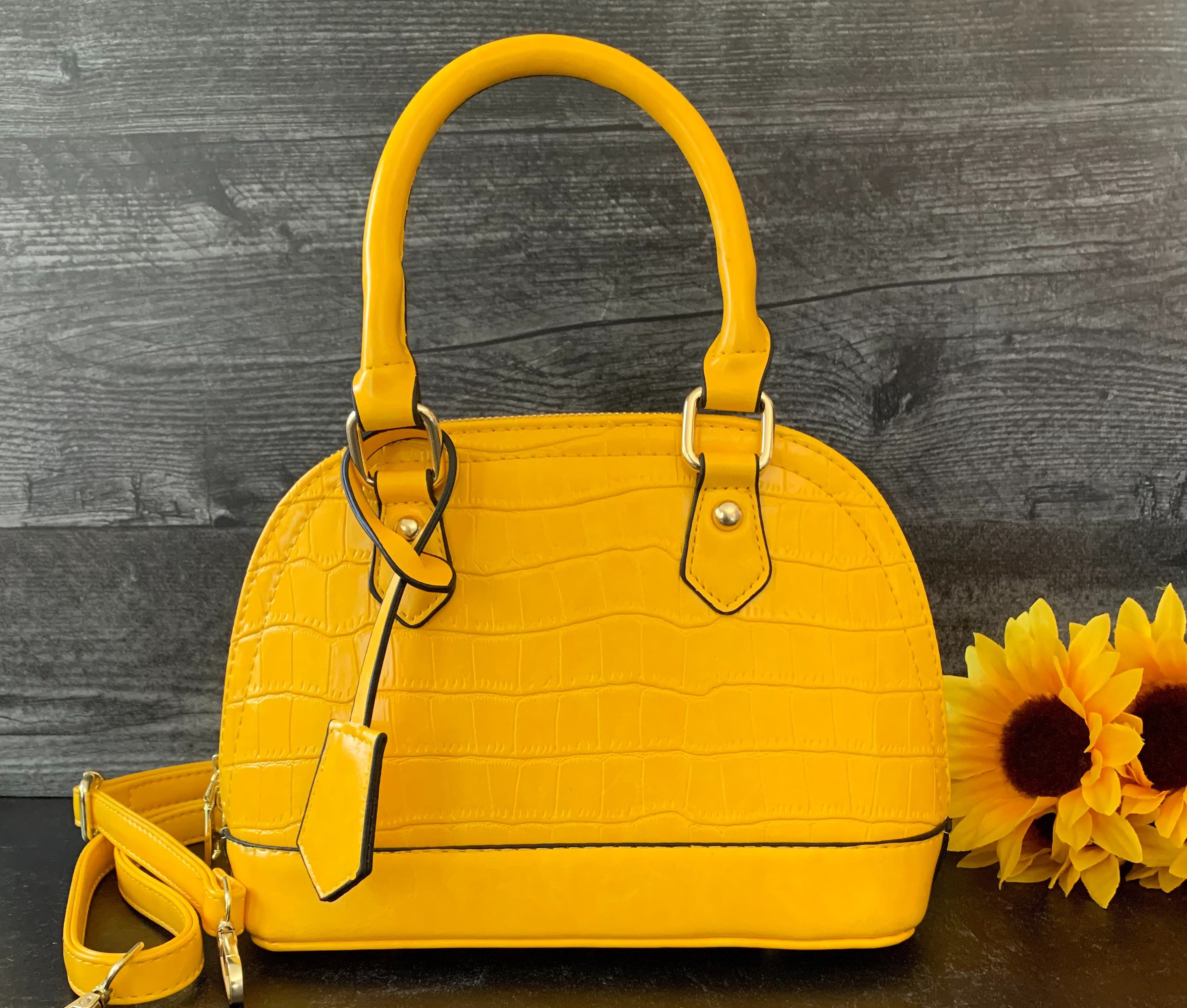 LOUIS VUITTON Epi Leather Alma PM Yellow Satchel Bag - 20% OFF