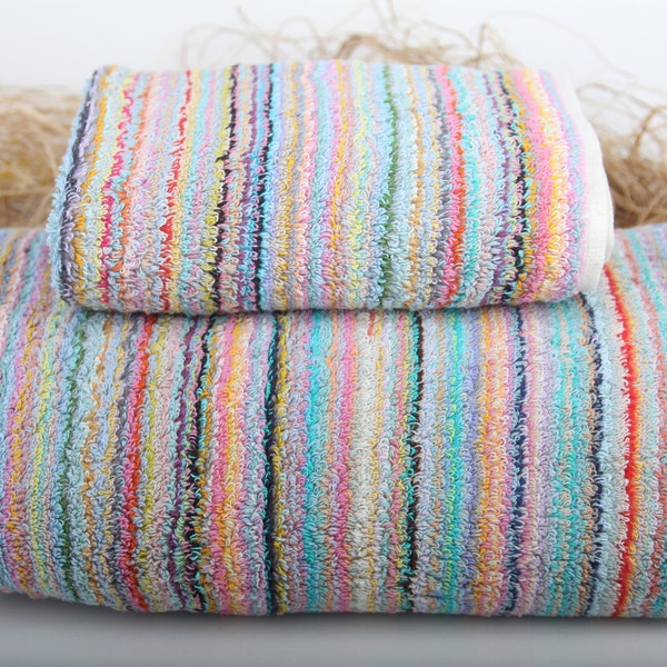 Rainbow Beach Towel Etsy