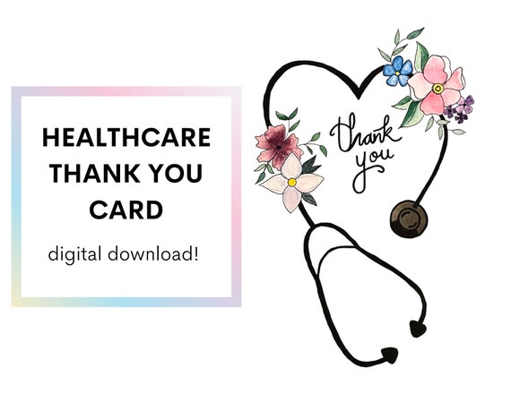 Health Care Worker Appreciation, Thank You Greeting Card Health Care Worker Appreciation, Thank You Greeting Card