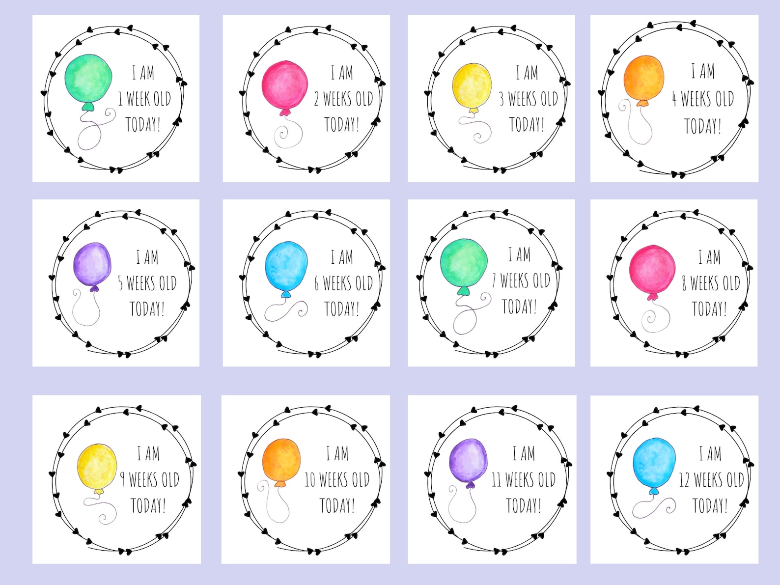 Free Printable Preemie Milestone Cards