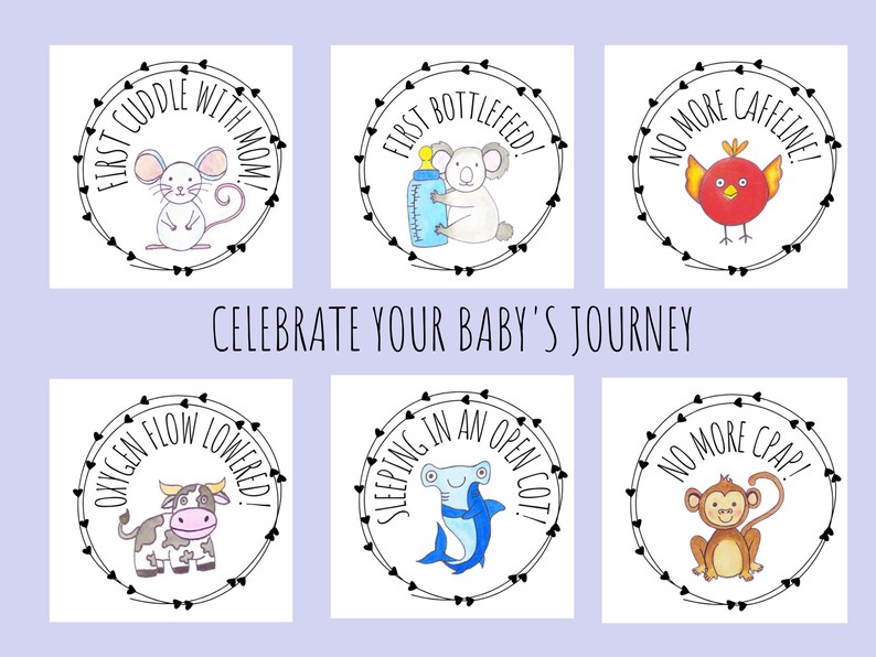 NICU / Preemie Milestone Cards! Digital Download / Printable Decorative ...
