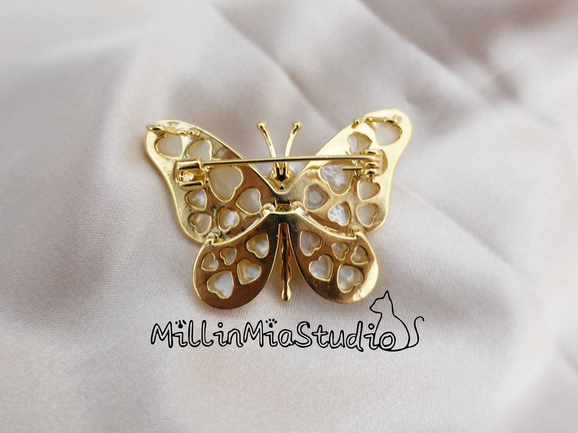 Mother of Pearl Butterfly Charm