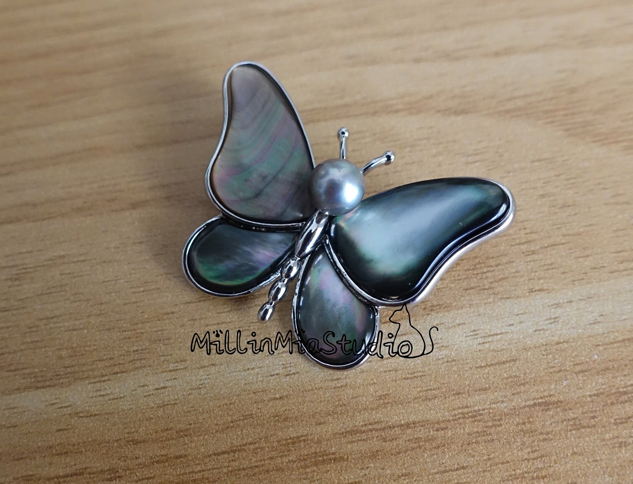 Mother of Pearl Butterfly Charm main image 1