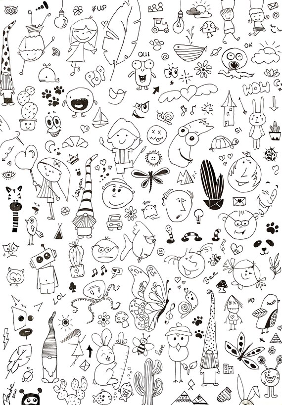 Doodle black pen Clearance