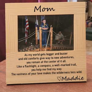 Scout Mom Picture Frame My world gets bigger