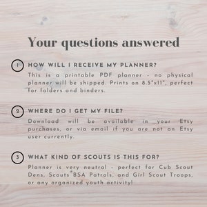 Scout Leader Planner Digital Printable PDF image 5