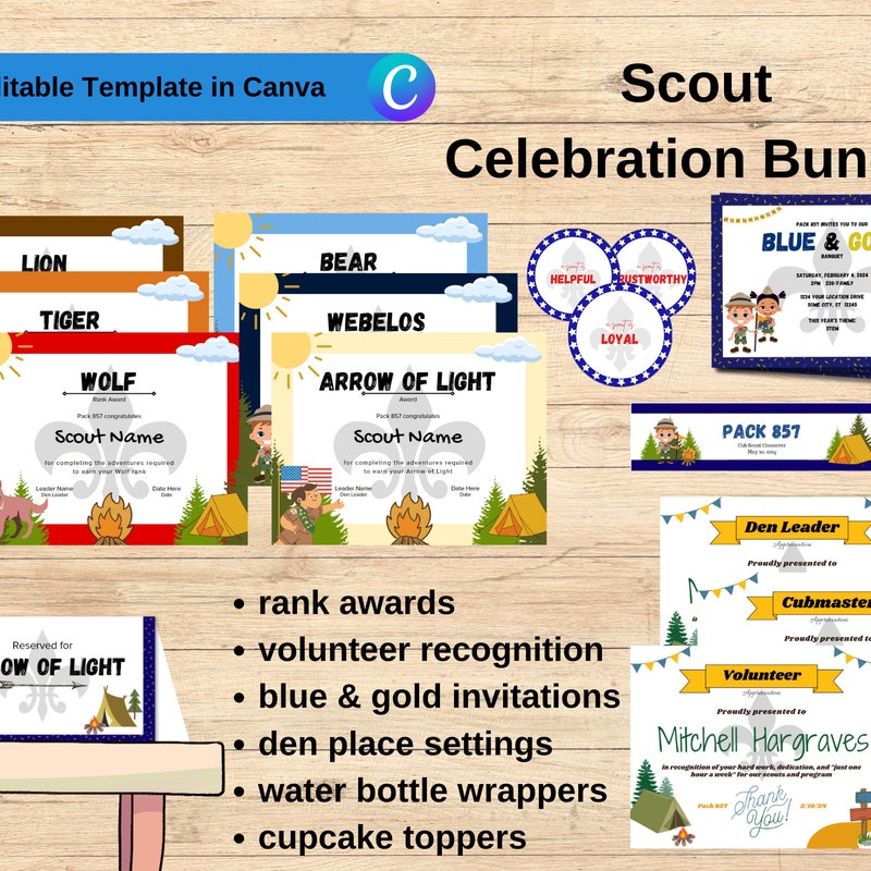 Cub Scout Printables - Etsy