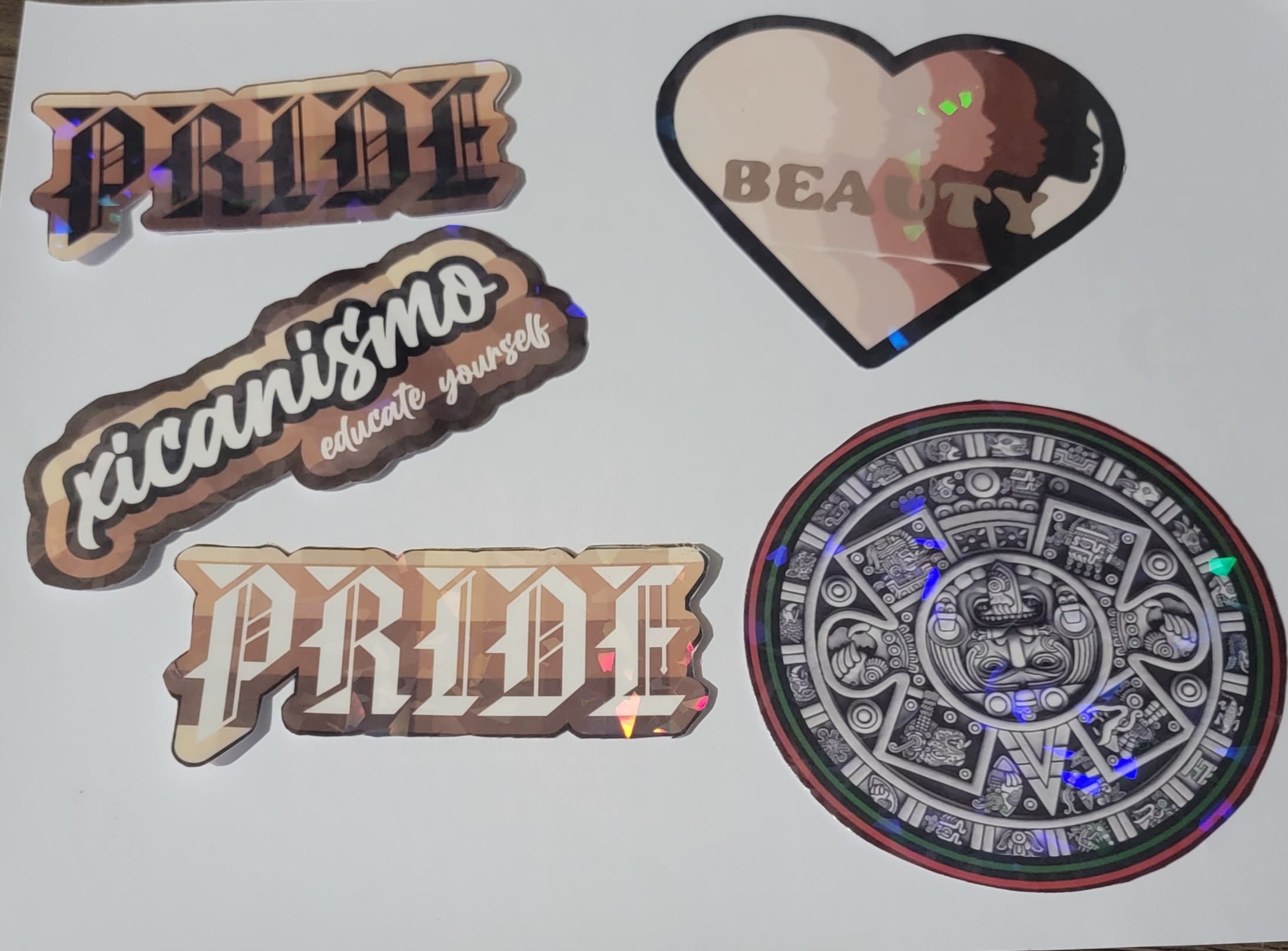 Brown Pride Stickers and Decals,aztec Stickers,shade of Beauty Stickers ...