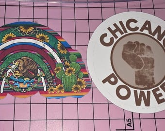 Chicano Power Vinyl Sticker: Hispanic Heritage Pride Decal