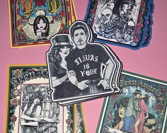 Teen Angel Lowrider Stickers: Chicano Lifestyle Vinyl Decals