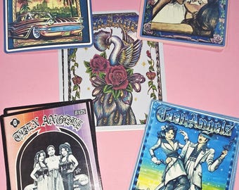 Teen Angel Lowrider Stickers: Chicano Lifestyle Vinyl Decals