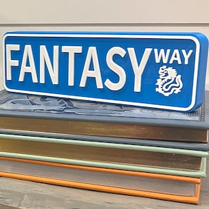 Bookshelf Genre Signs – Book Street Sign Decor for Readers & Book Lovers