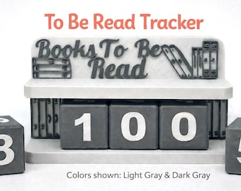 Books To Be Read Tracker – 3D Printed Reading Display