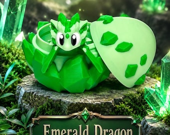 Articulated Emerald Dragon – Flexible Gem Fidget Toy Collectible