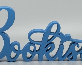Bookish 3D Printed Sign | Custom Color PLA Book Nook Décor | Book Lover Gift | Reading Shelf Display | Literary Home Decor
