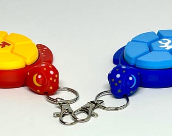 KC Turtle Keychain – Red or Blue Team Spirit Keychain – Choose One