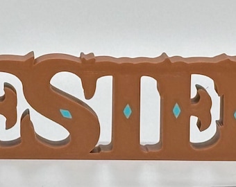 Western Book Nook | 3D Printed Cowboy Shelf Insert | Rustic Western Bookshelf Decor