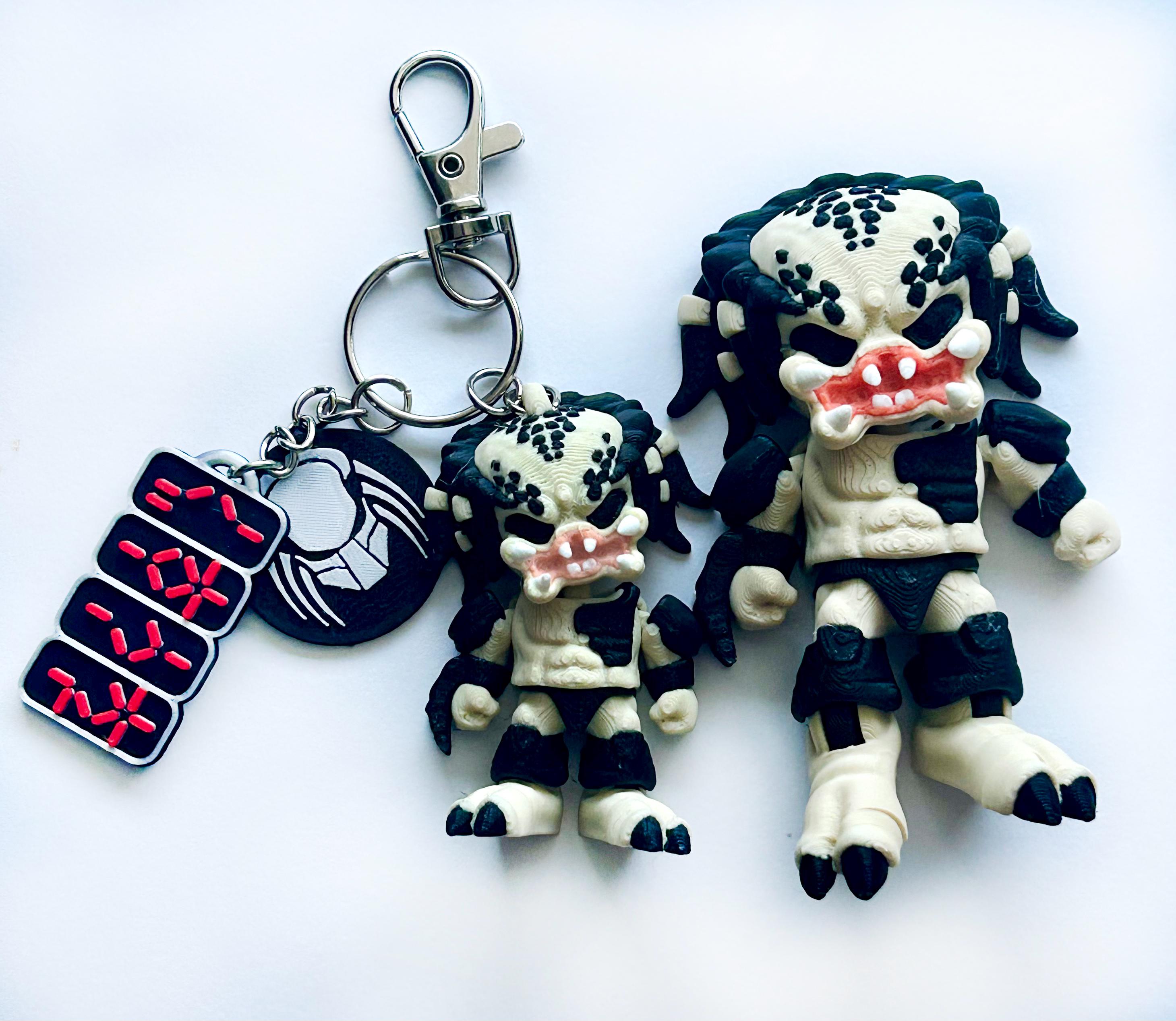 3D Printed Flexi Predator Figure: Keychain, Medium, and Large - Etsy