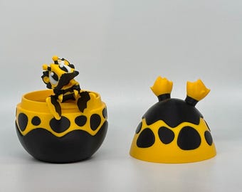 Bee Mini Dragon — Articulated Hatchling with Egg