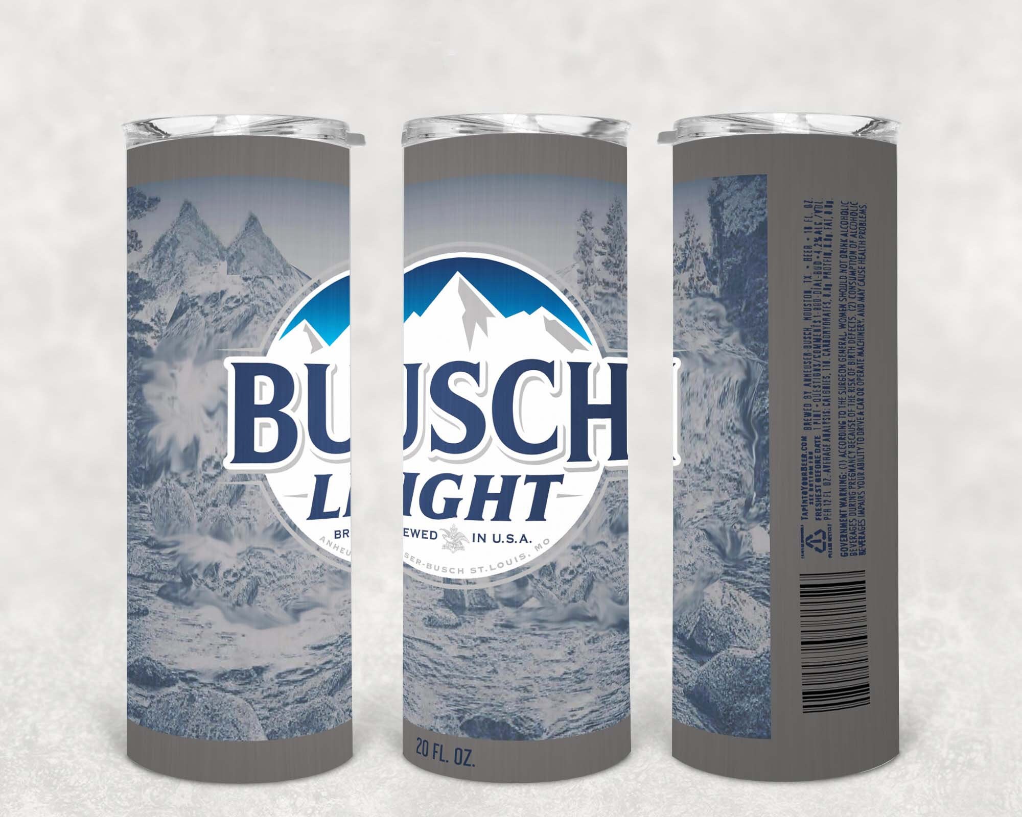 Busch Light Beer Can 20oz Skinny Tumbler Etsy