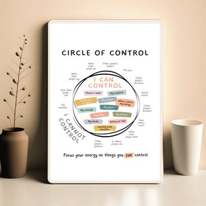 Circle of control, what I can control, what I cannot control, things you can control