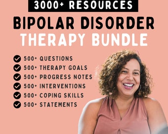 Bipolare Störungstherapie Ressourcen-Bundle: Sitzungsfragen, Ziele, Eingriffe (PDF Download)
