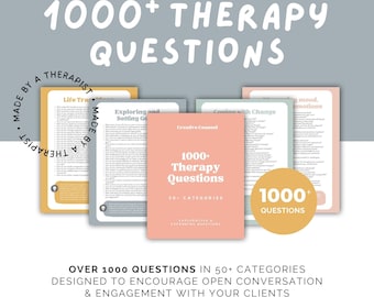 Therapy practice questions therapist session cheat sheet counselor template questioning guidance psychologist resource counseling tool