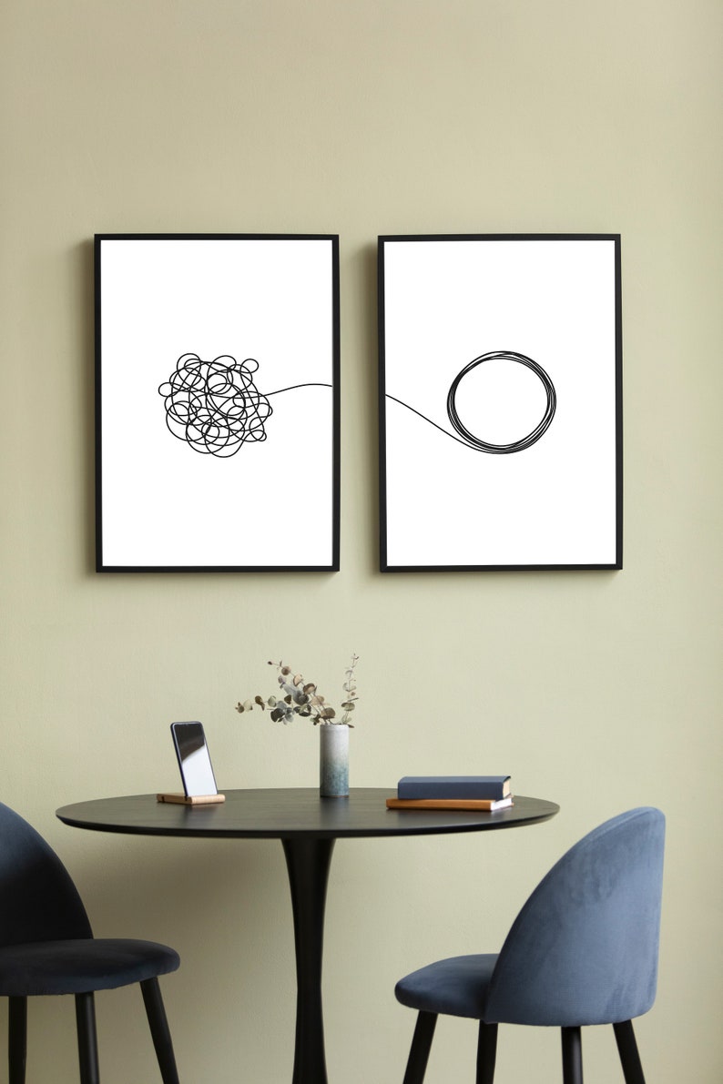 modern art for therapist office wall counsellor office