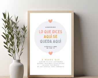 Spanisches Vertrauensbüro Poster: Vertrauensschild (PDF)