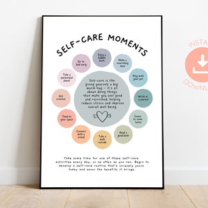 selfcare poster selfcares gift