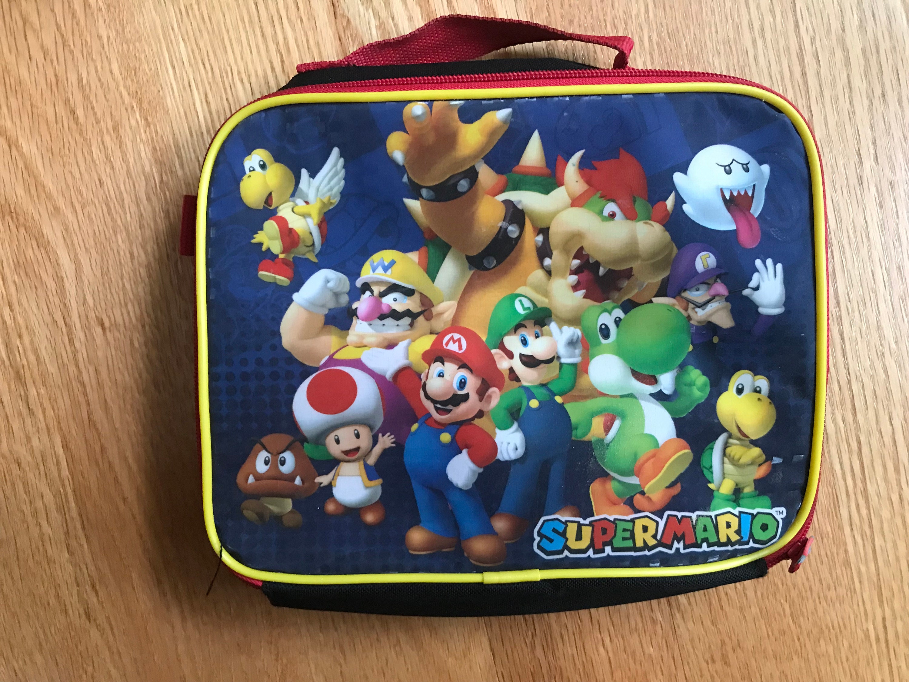 Personalized Nintendo Super Mario Lunch Bag Luigi Toad Bowser Insulated  Travel Bag 