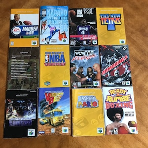 Nintendo 64 Instruction Booklet N64 Game Manual