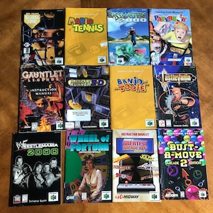 Nintendo 64 Instruction Booklet N64 Game Manual