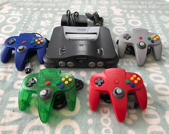 Authentic* Nintendo 64 N64 Ice Blue Clear Funtasic Console