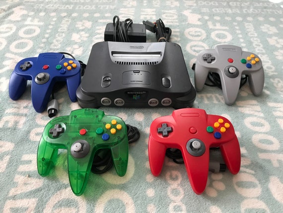 Complete Original Nintendo 64 Console With up to 4 Controllers and Cables 