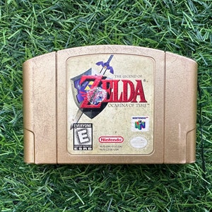 Legend of Zelda Ocarina of Time Gold Collector&#39;s Edition N64 Authentic Nintendo 64 Game