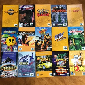 Nintendo 64 Instruction Booklet N64 Game Manual