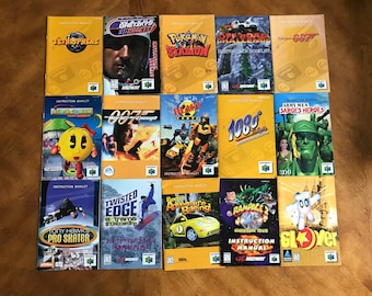 Nintendo 64 Instruction Booklet N64 Game Manual - Etsy